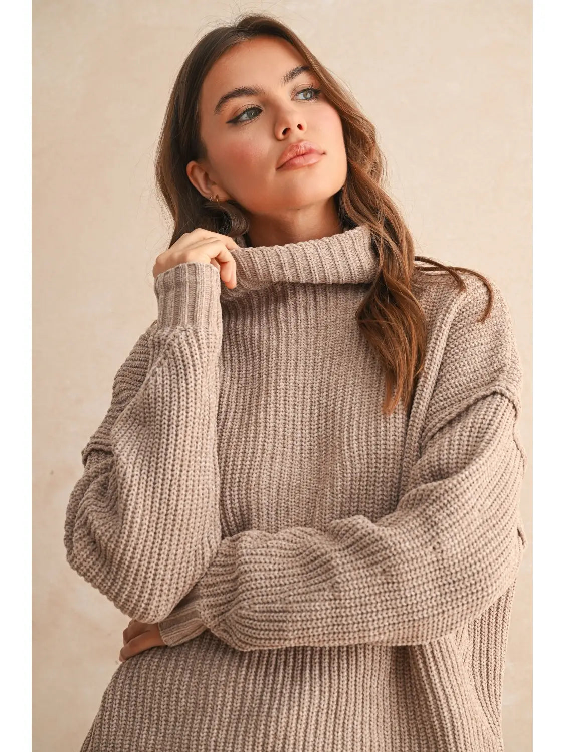 Women’s Chenille High Neck Sweater – Ultra Soft, Cozy Winter Pullover