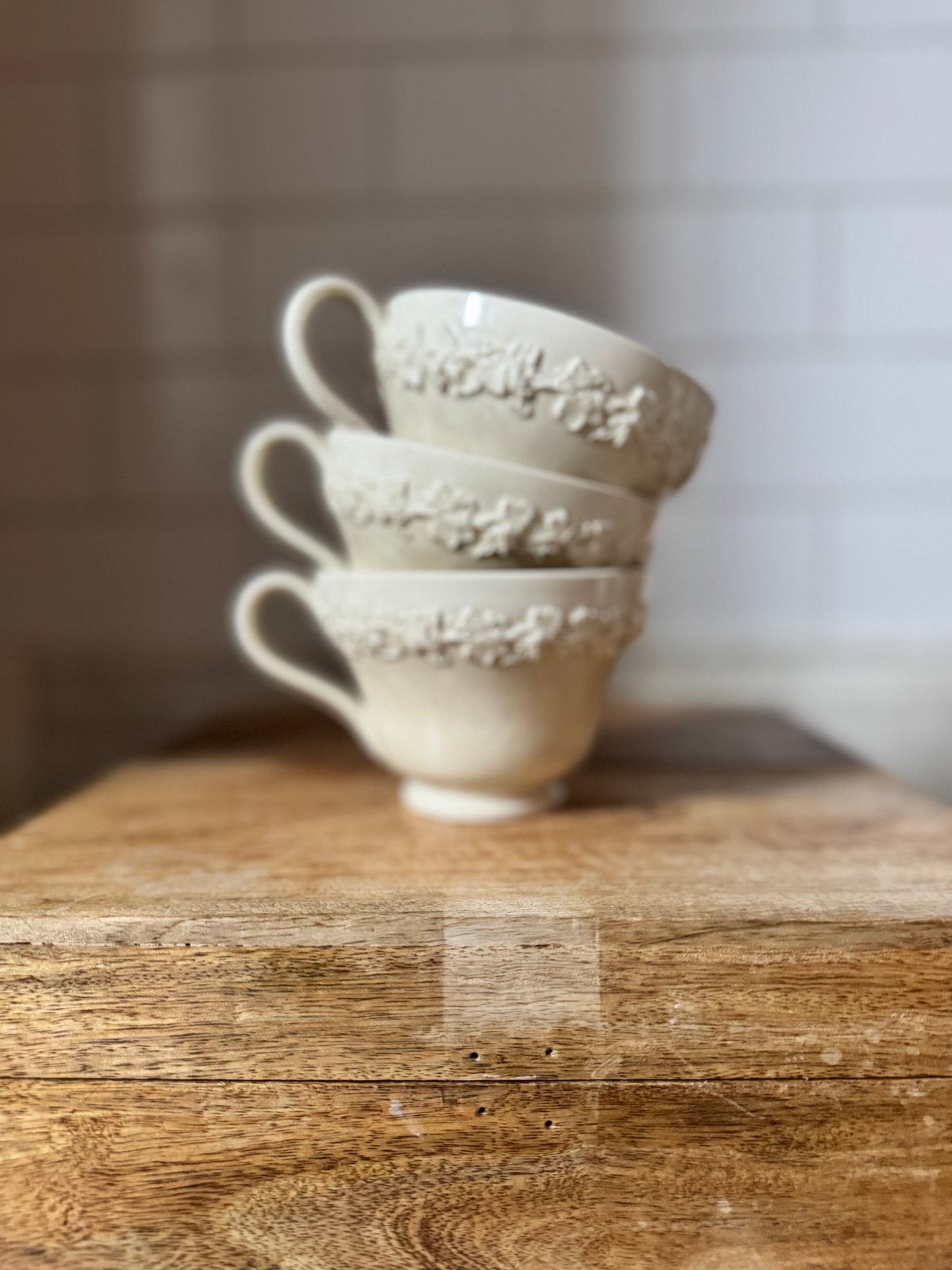 Vintage Wedgwood Teacups | English Bone China | Collectible Tea Set of 4 for Display or Use