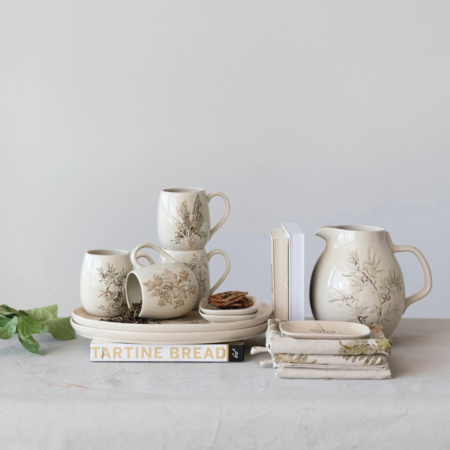 Debossed Stoneware Mug 16 oz.