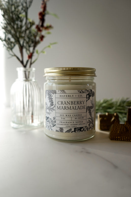 Holiday Soy Candle Collection Hand Poured in Lake Geneva, Wisconsin 9oz