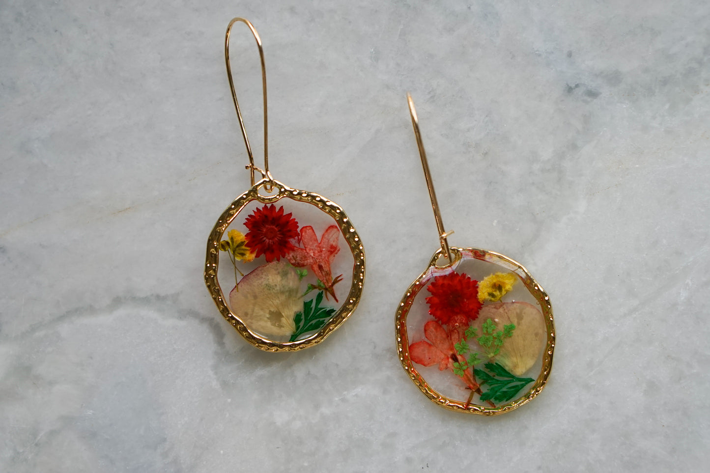 Natural Pressed Flower Earrings