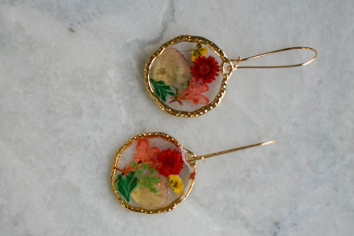 Natural Pressed Flower Earrings