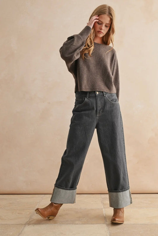 Boat Neck Sweater Top – Soft Knit, Effortless Everyday Basic | Boutique Women’s Sweaters